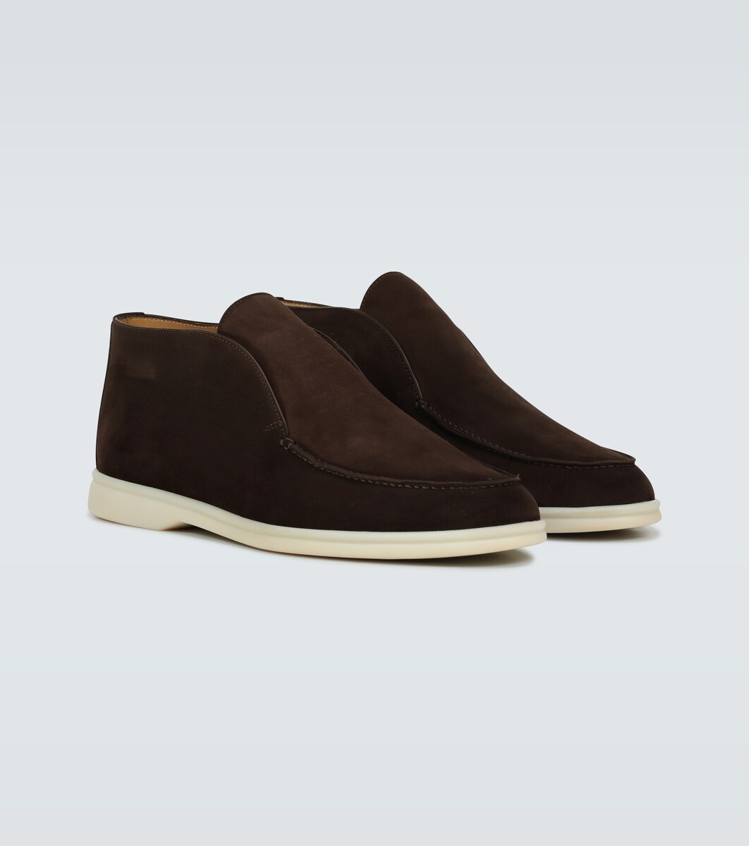 Open Walk Suede Ankle Boots | Loro Piana - Mytheresa