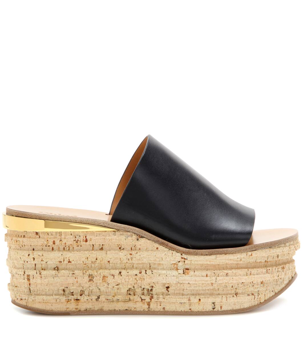 Ed9hw2i Y Sandalias De Cuña Corchochloé Cuero qzMLUVpSG