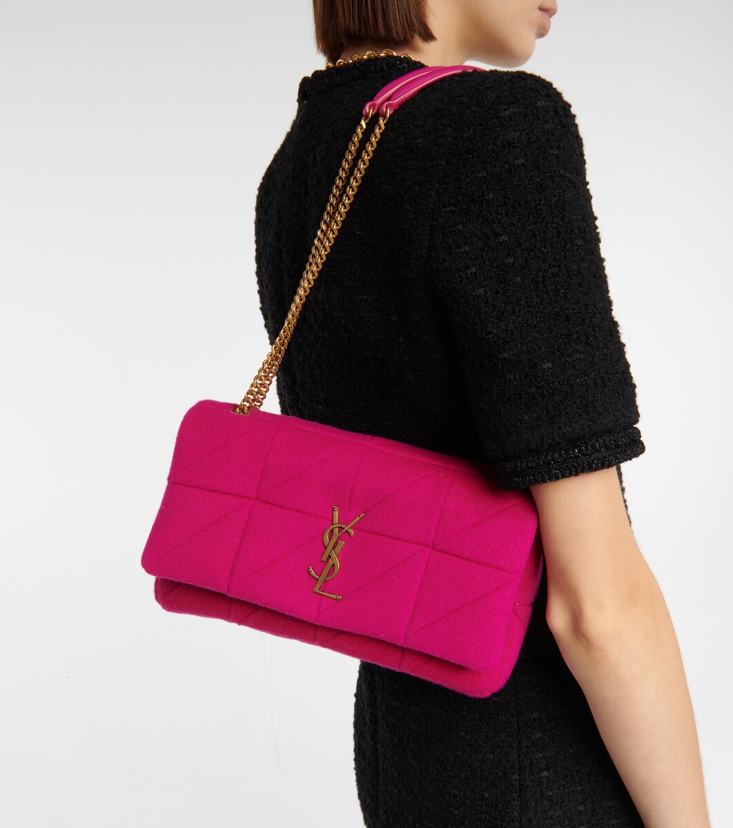Saint Laurent - Jamie wool and cashmere shoulder bag | Mytheresa