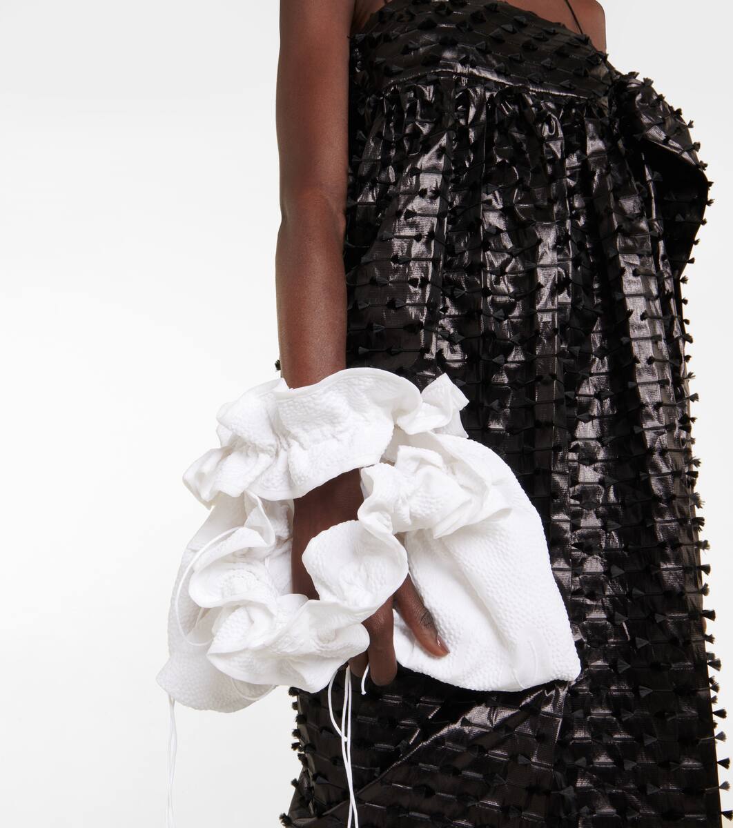 Fryd ruffle-trimmed tote