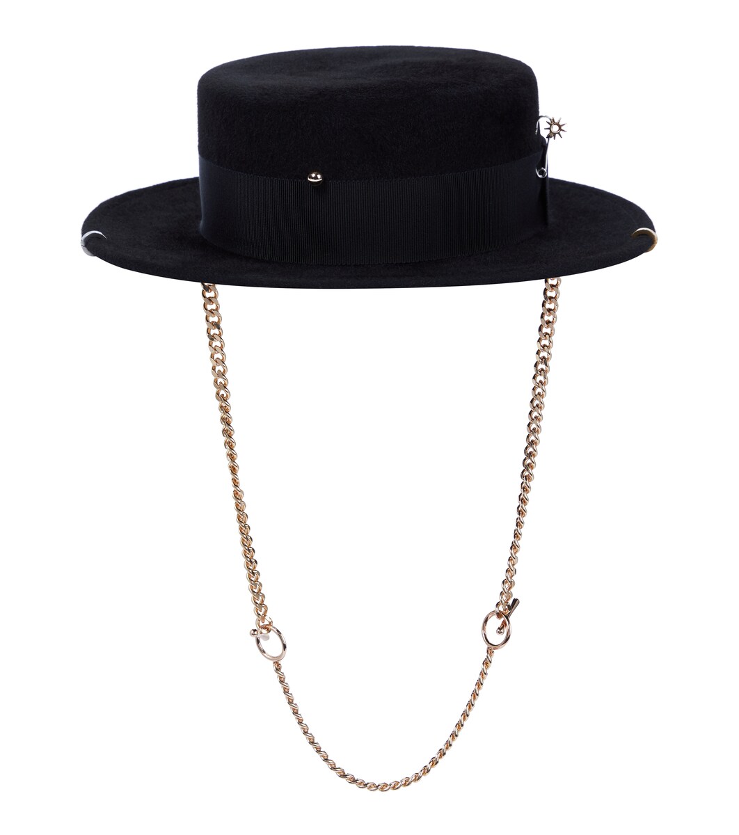 Ruslan Baginskiy - Embellished felt hat 