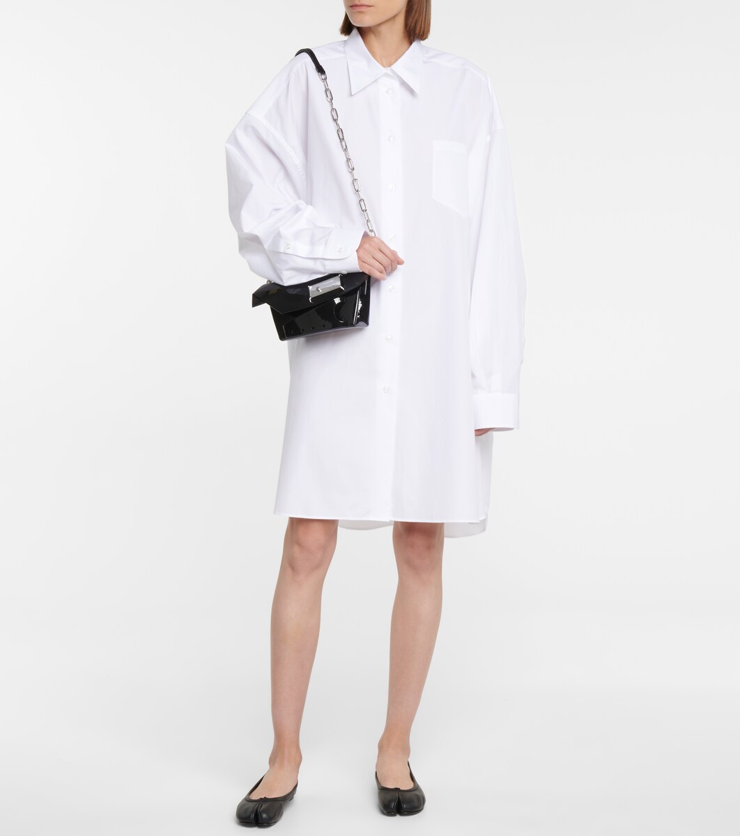 Oversized cotton shirt dress 