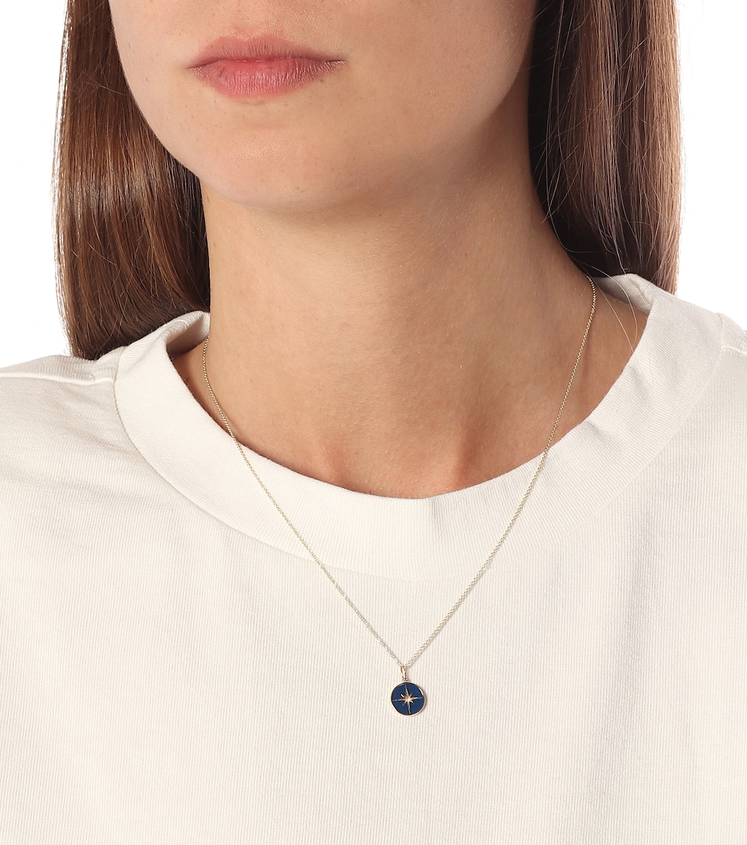 Starburst 14kt yellow gold necklace 