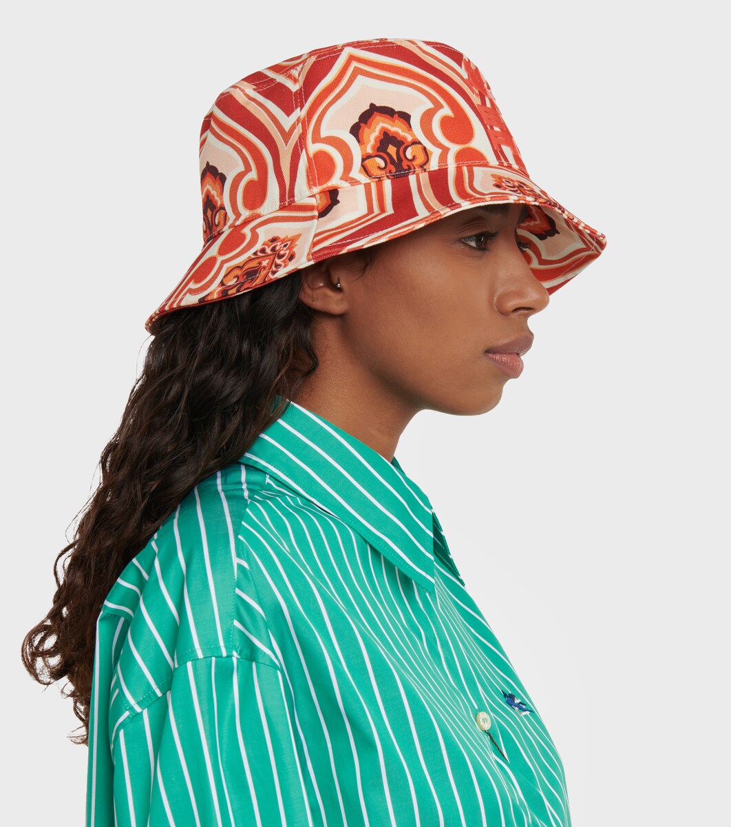 Etro - Cappello da pescatore in cotone con stampa | Mytheresa