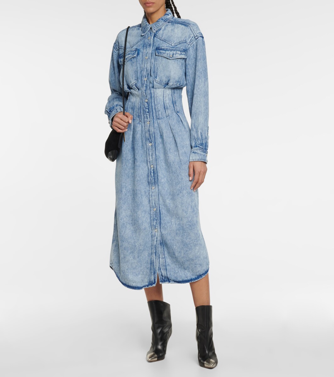 Tomia denim shirt midi dress | Mytheresa