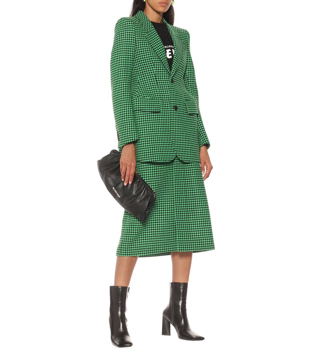 Balenciaga Coat wool blend midi skirt Mytheresa Balenciaga Coat wool blend midi skirt Mytheresa