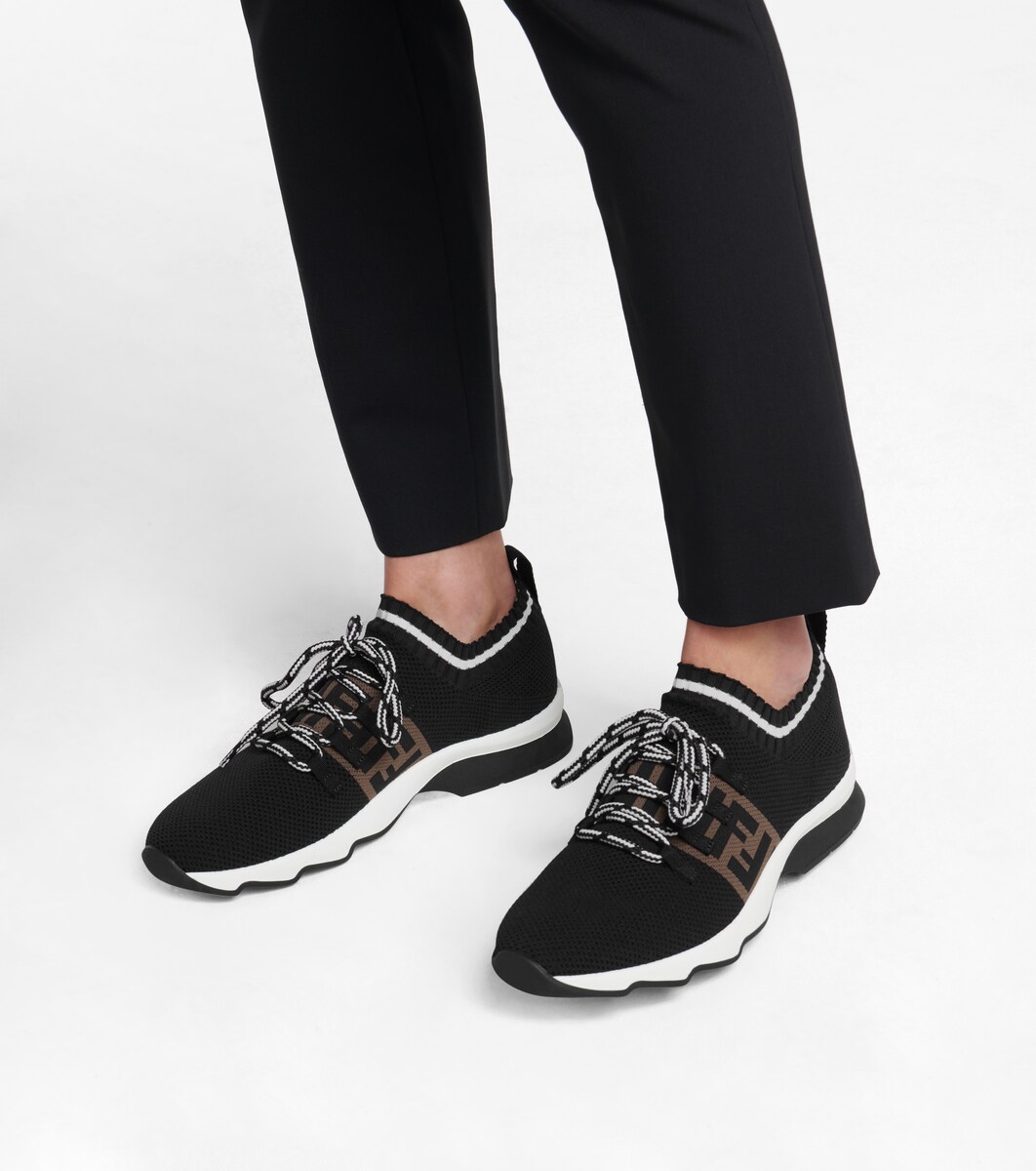 ff logo knit sneaker