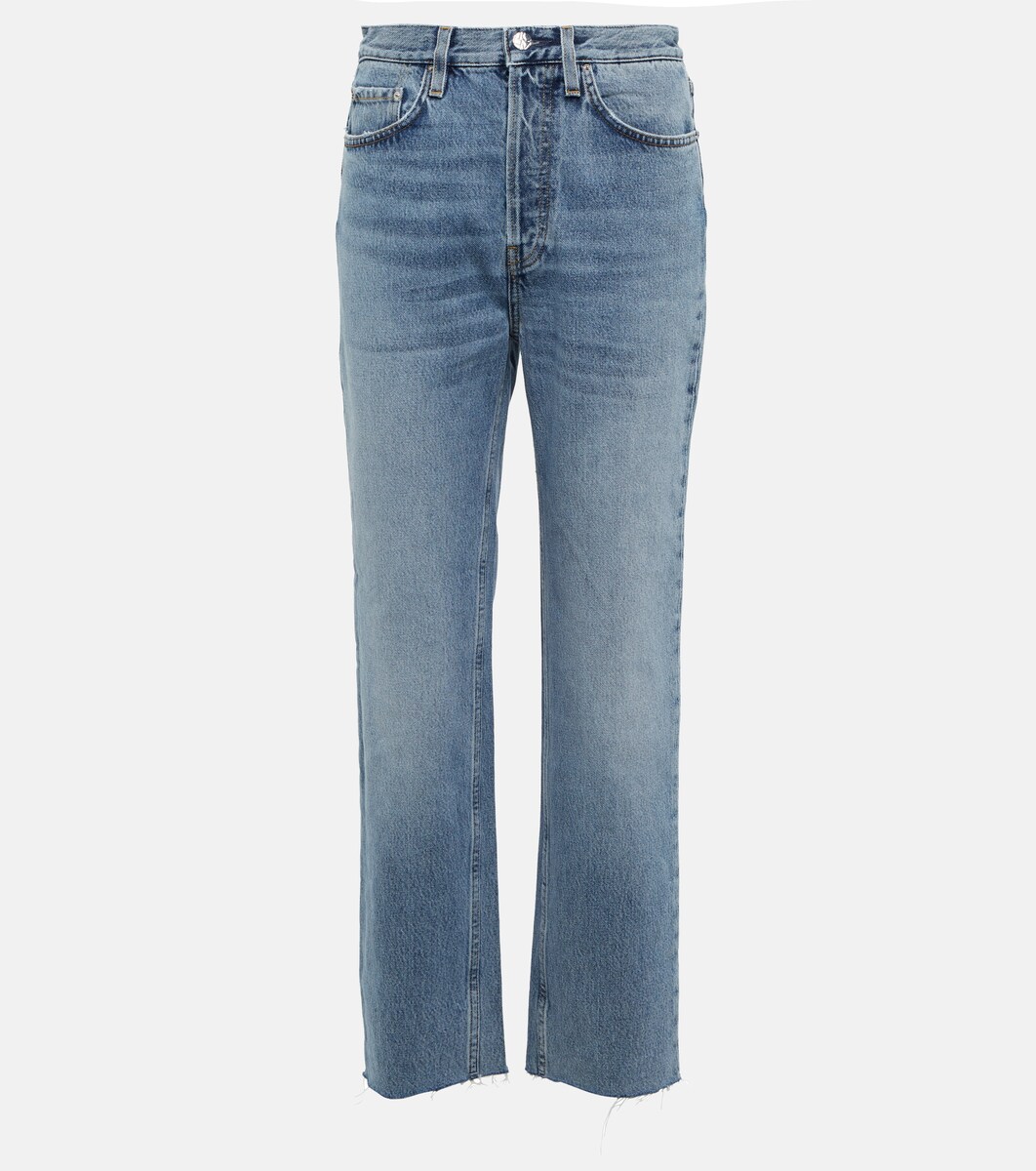 Totême - Jeans rectos de tiro alto | Mytheresa