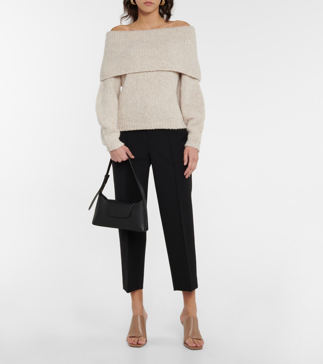 vince off shoulder slit pullover