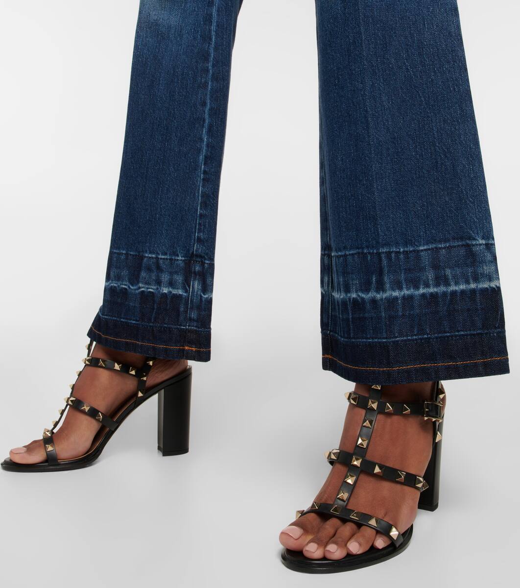 valentino black studded sandals