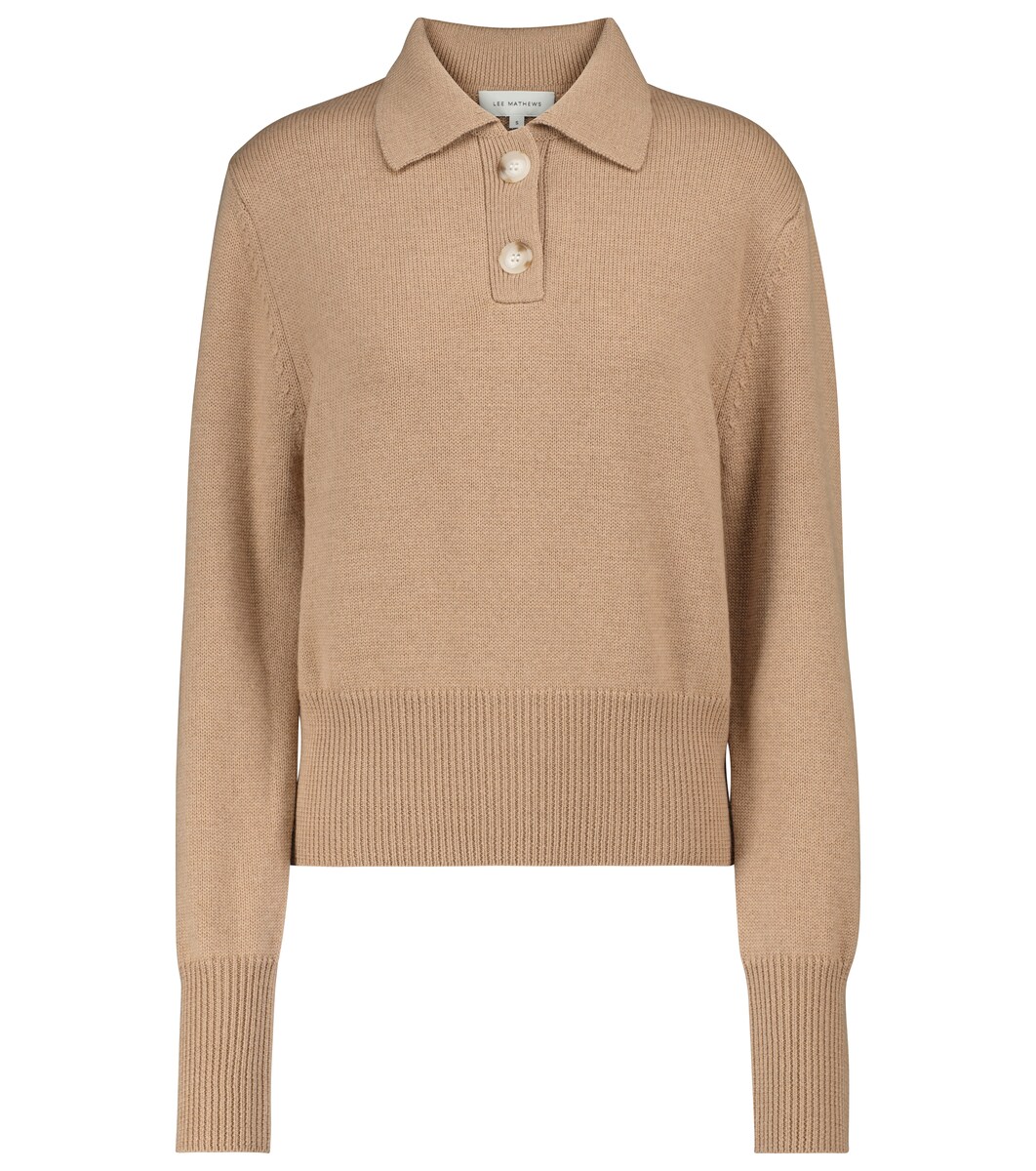 Lee Mathews - Daisy wool polo sweater 