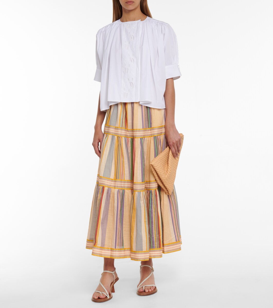 zimmermann striped skirt