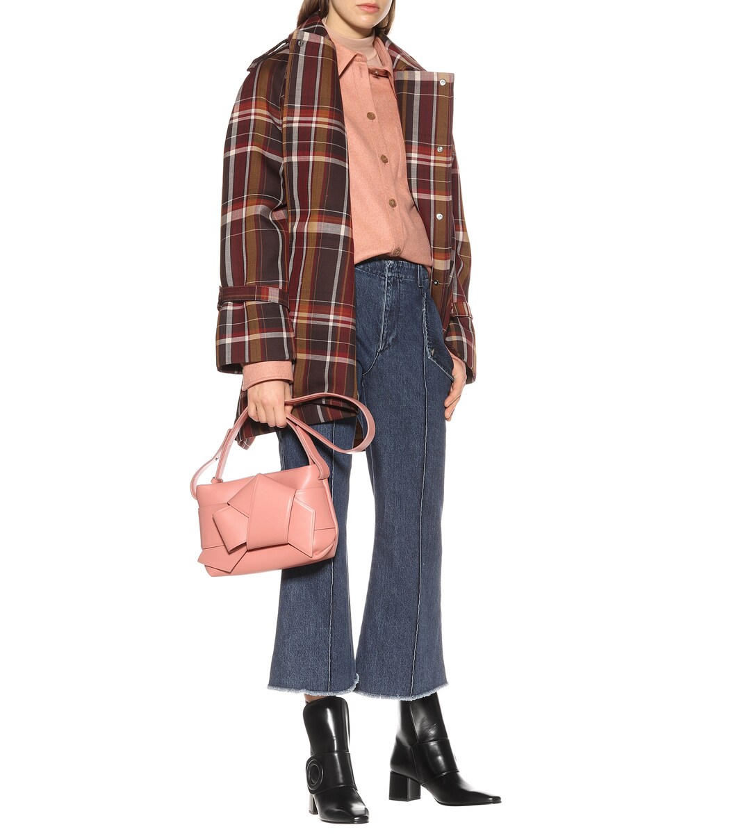 acne checked coat