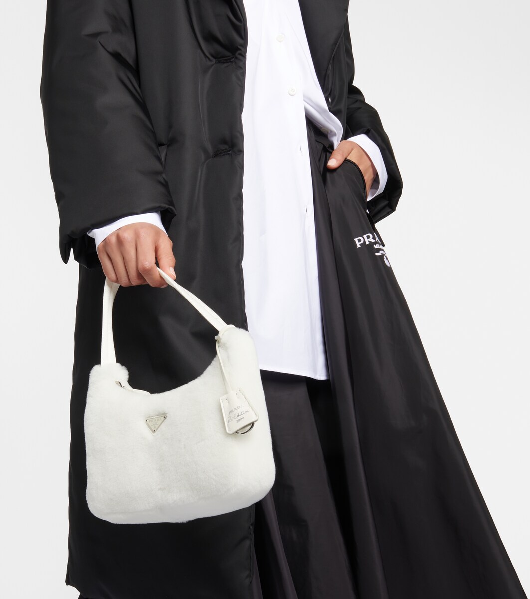 prada shearling bag