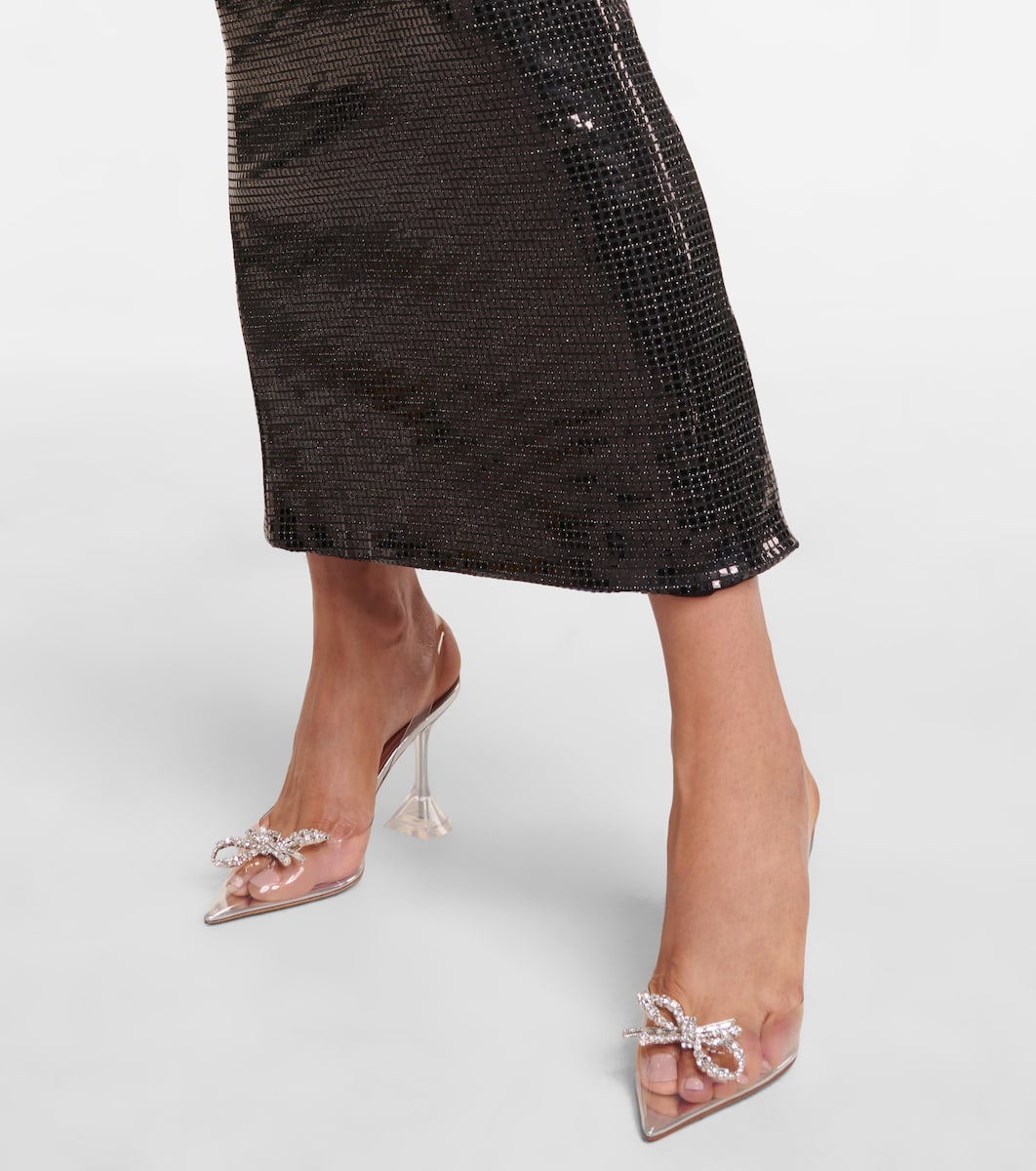 Amina muaddi rosie embellished pvc pumps clearance