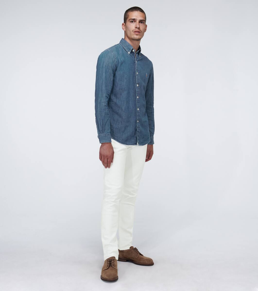 ralph lauren denim slim fit shirt