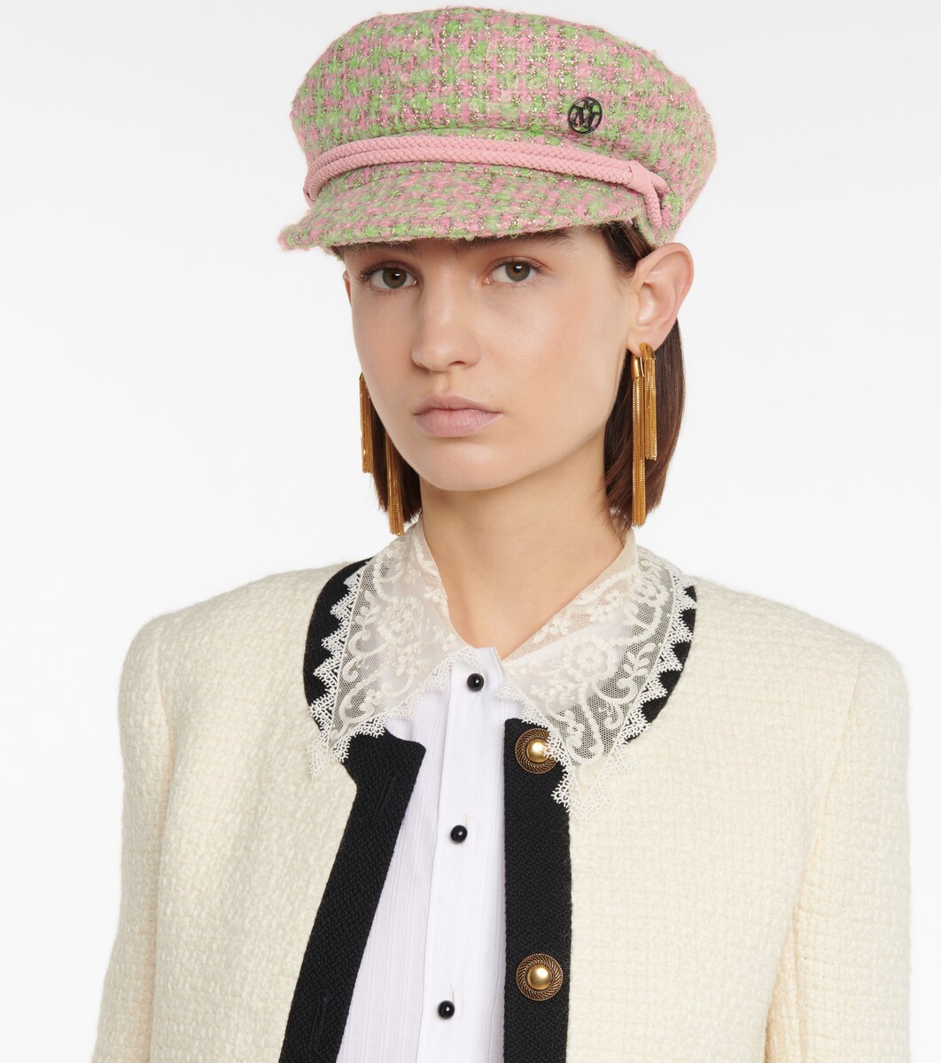Abby tweed baker boy cap | Mytheresa