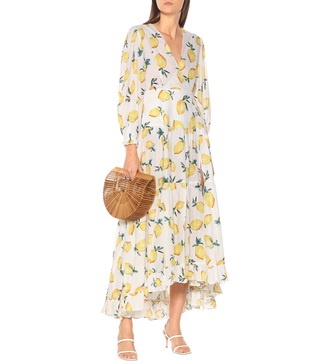 miro wrap maxi dress