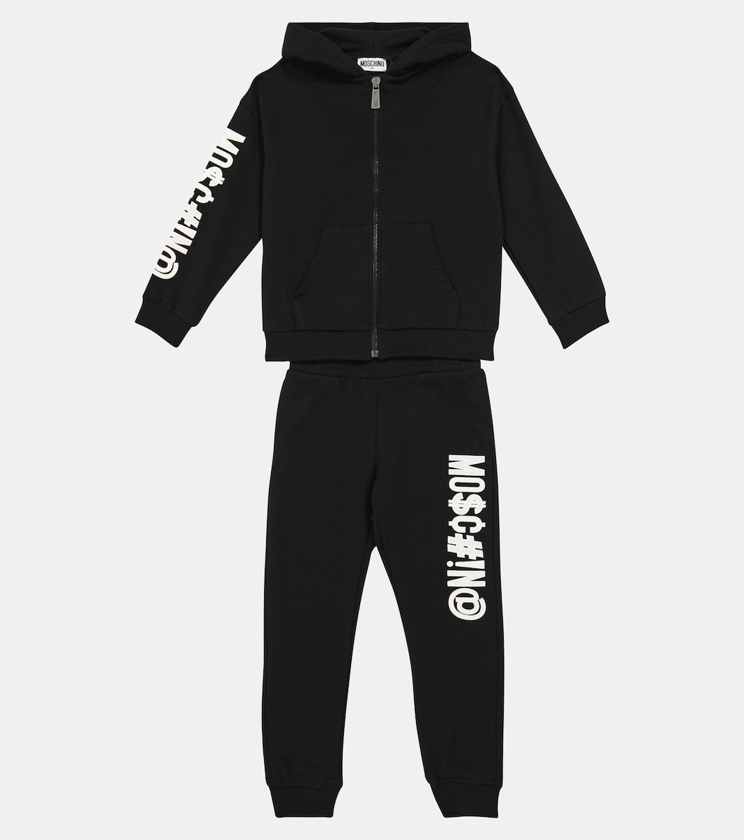 Moschino Kids - Tuta in cotone con logo | Mytheresa