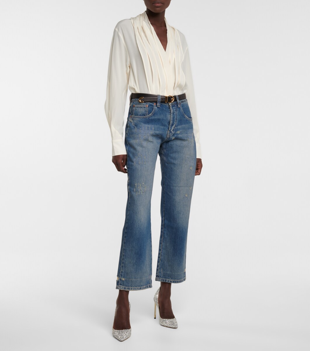 Victoria high-rise straight jeans 