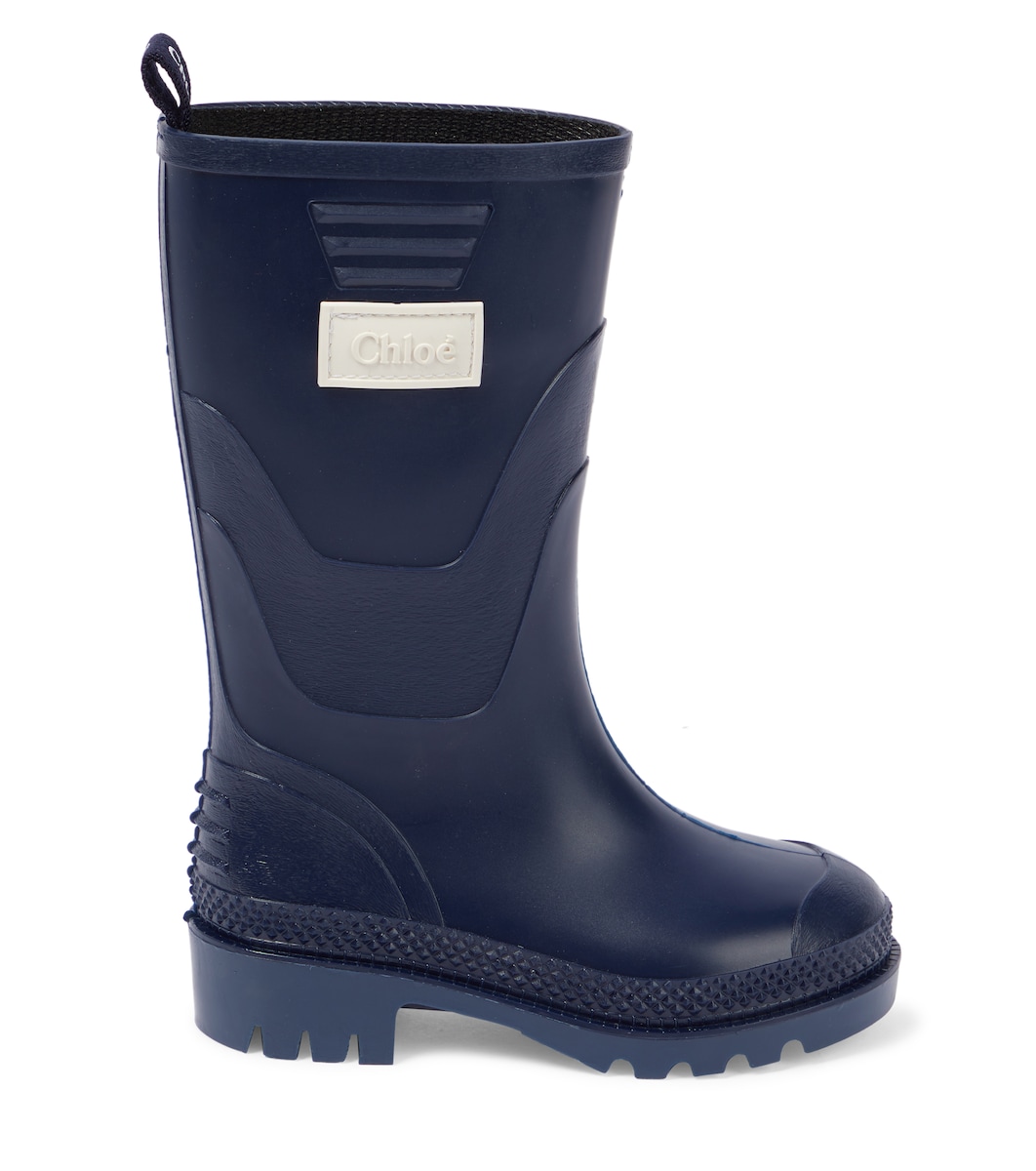 Chloé Kids - Logo rubber boots | Mytheresa