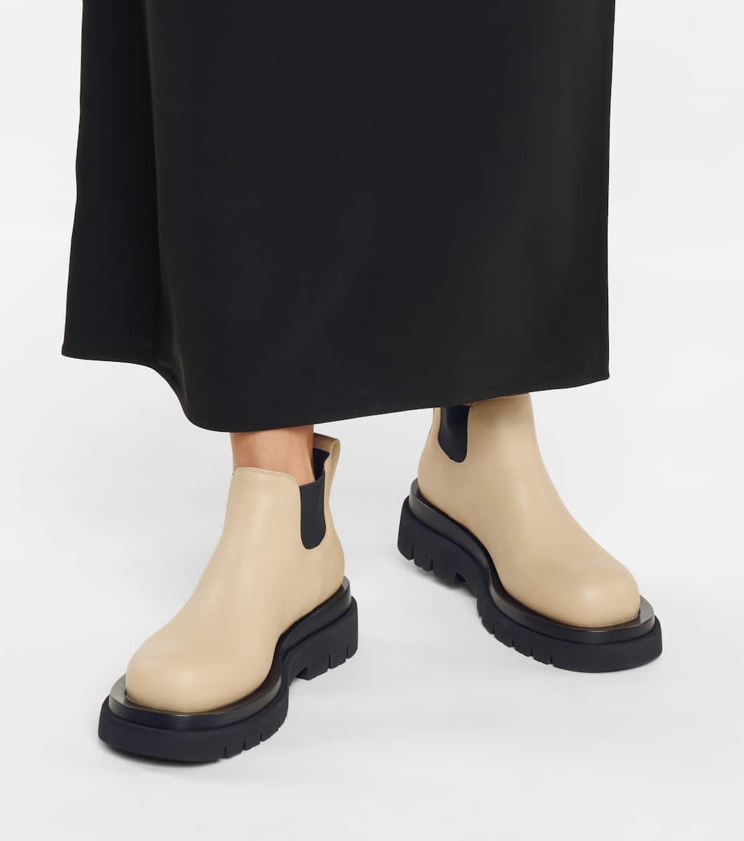 bottega veneta lug leather boot