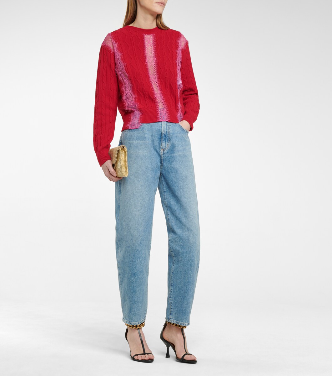 Stella McCartney - Lace-trimmed wool 