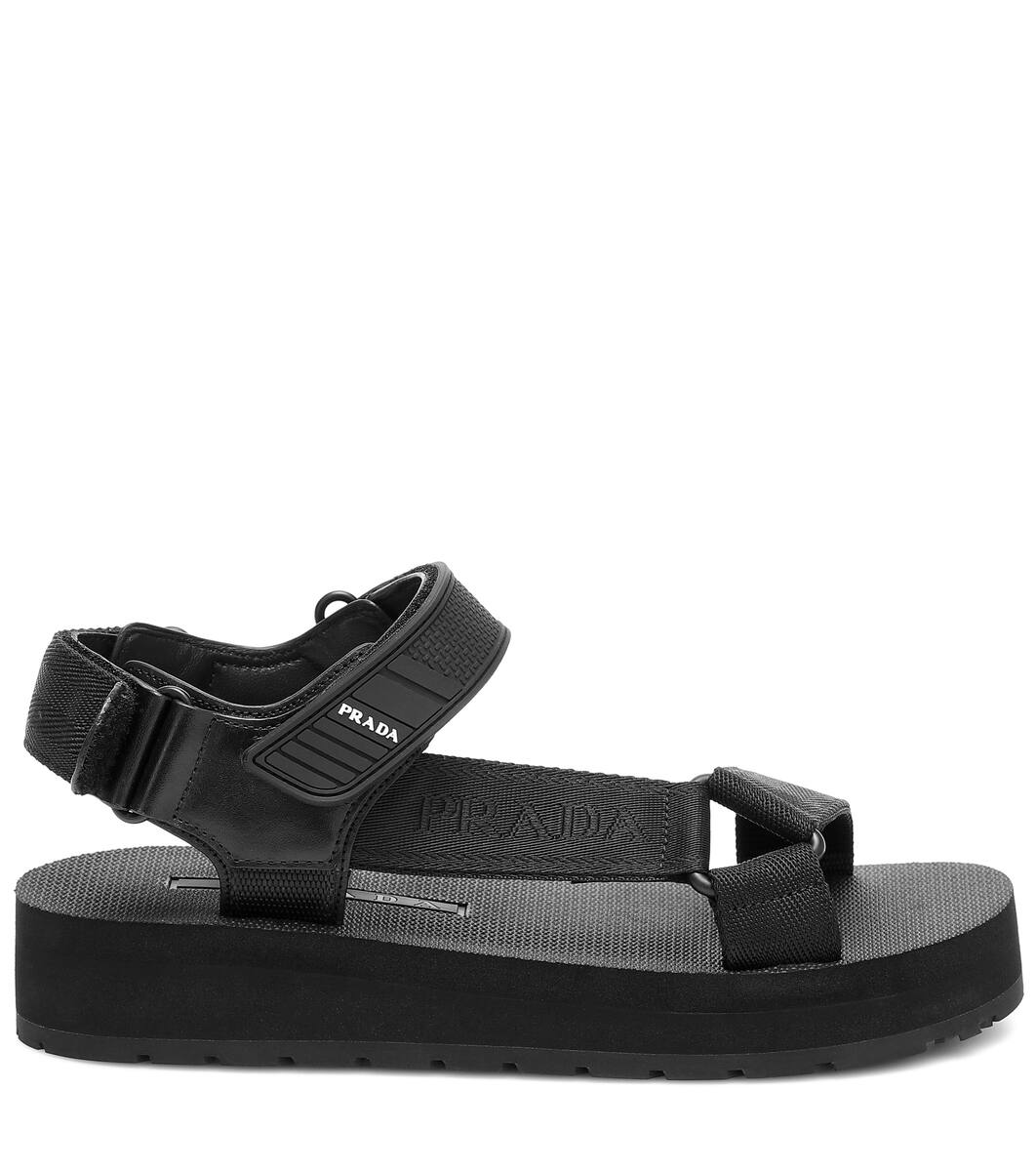 prada nomad sandals beige