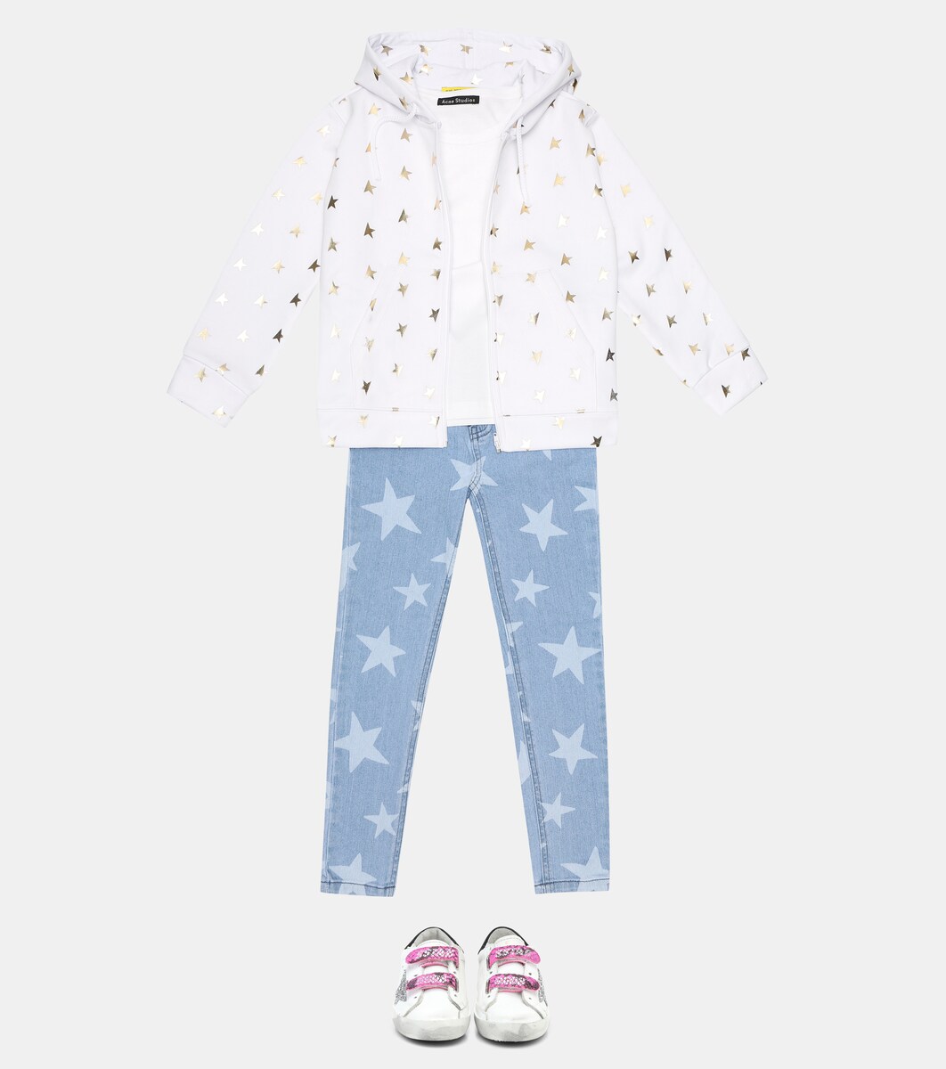 Golden Goose Kids Printed Stretch Jersey Hoodie Mytheresa