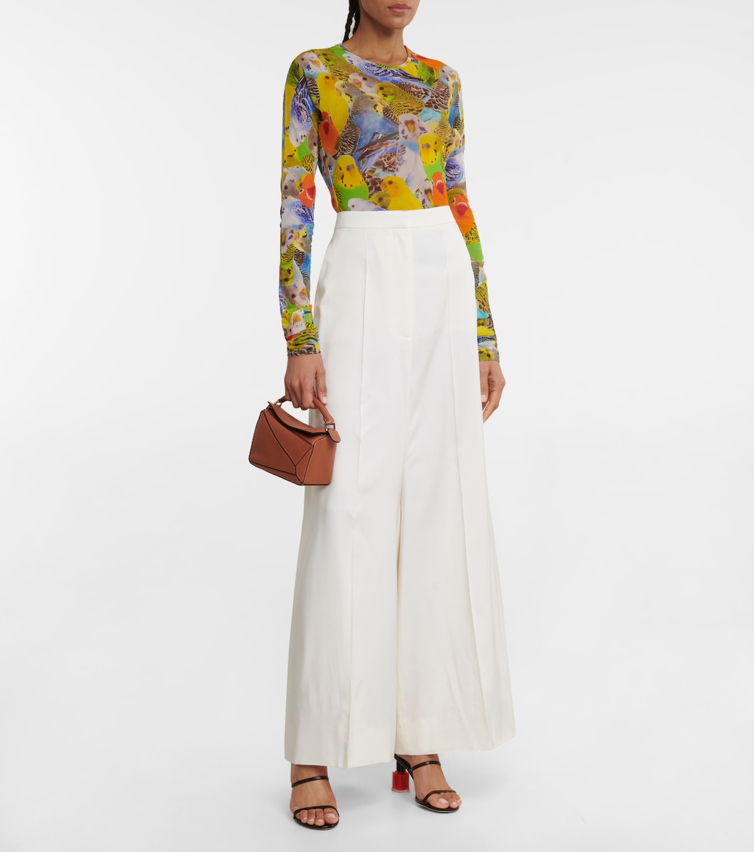 Loewe - High-rise wide-leg pants 