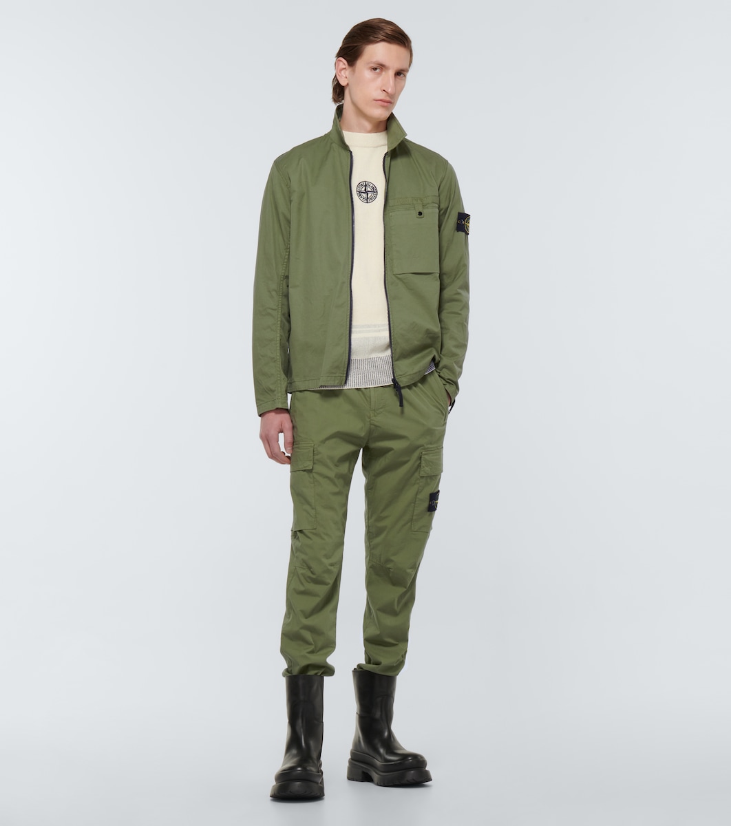 Stone island junior cargo slim con applicazione - di colore nero farfetch  tinta unita neri - Stileo.it