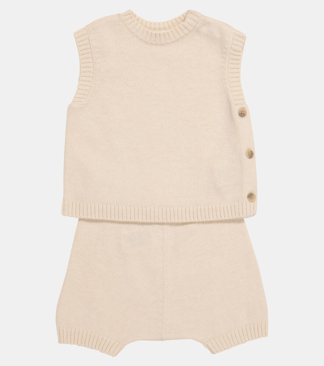 Bonpoint - Baby - Top e culottes Tendresse in lana e cotone | Mytheresa