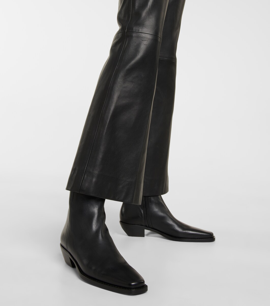Khaite - Wooster leather ankle boots 