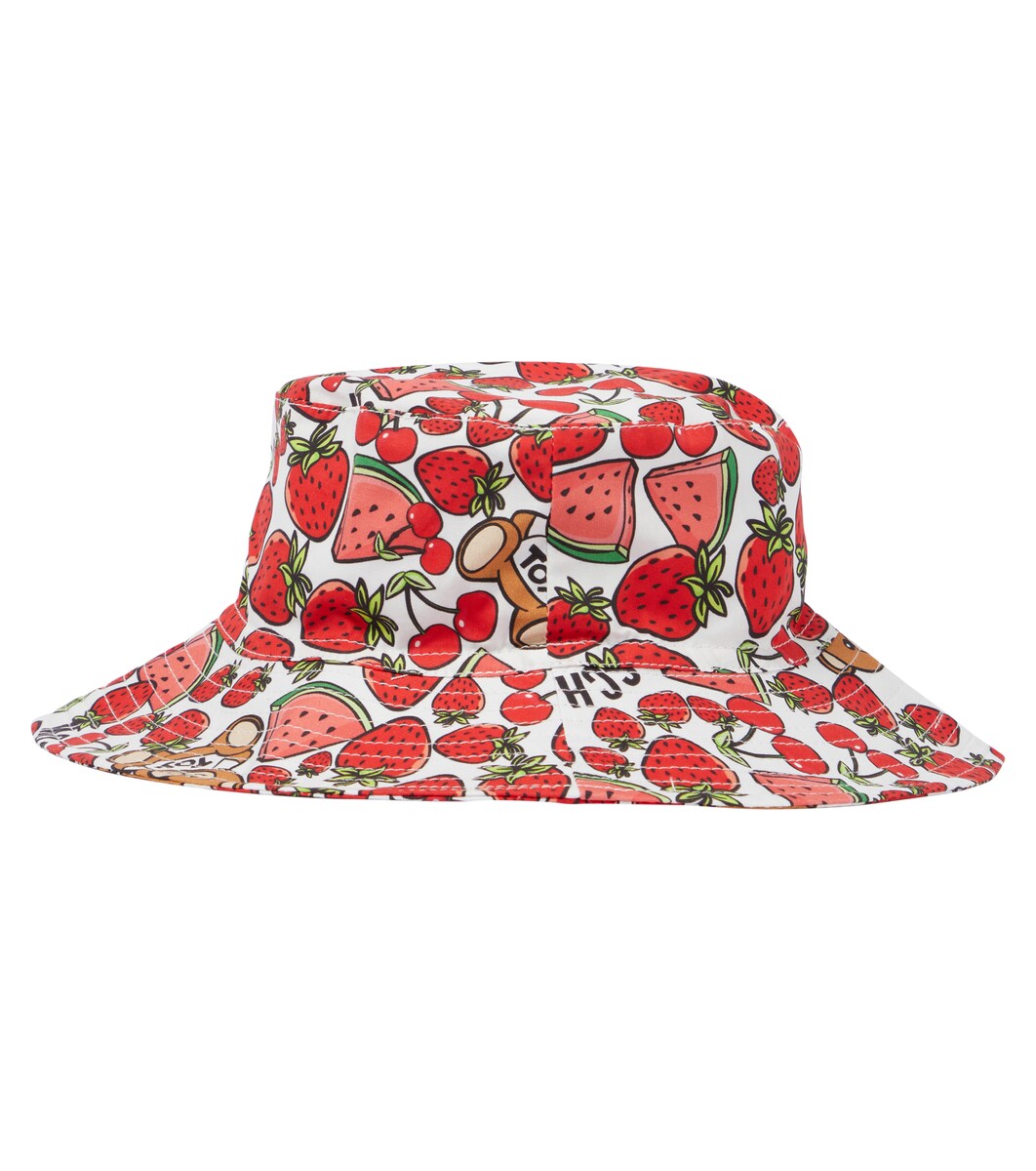 Printed cotton-blend bucket hat | Mytheresa