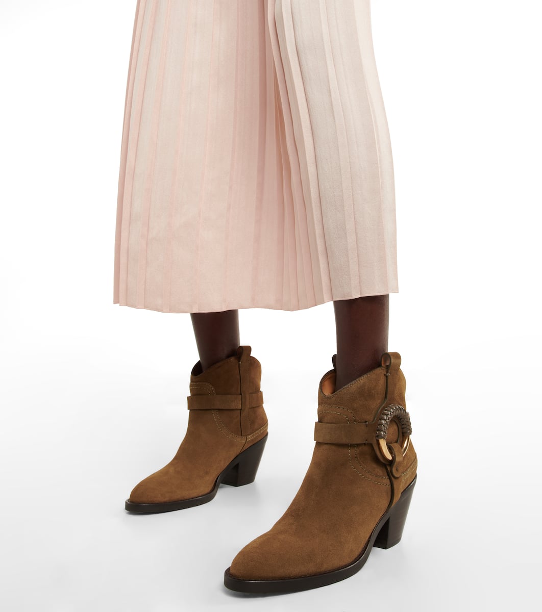 See by chloe western ankle boots clearance