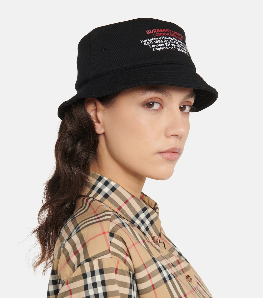 Logo cotton jersey bucket hat | Mytheresa