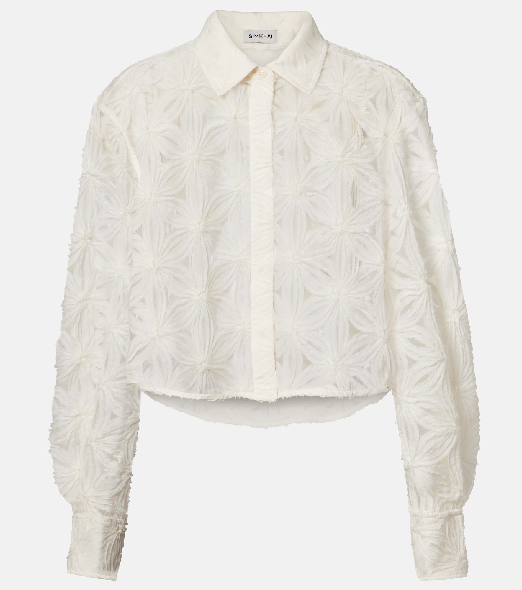 Simkhai Anders cropped floral blouse