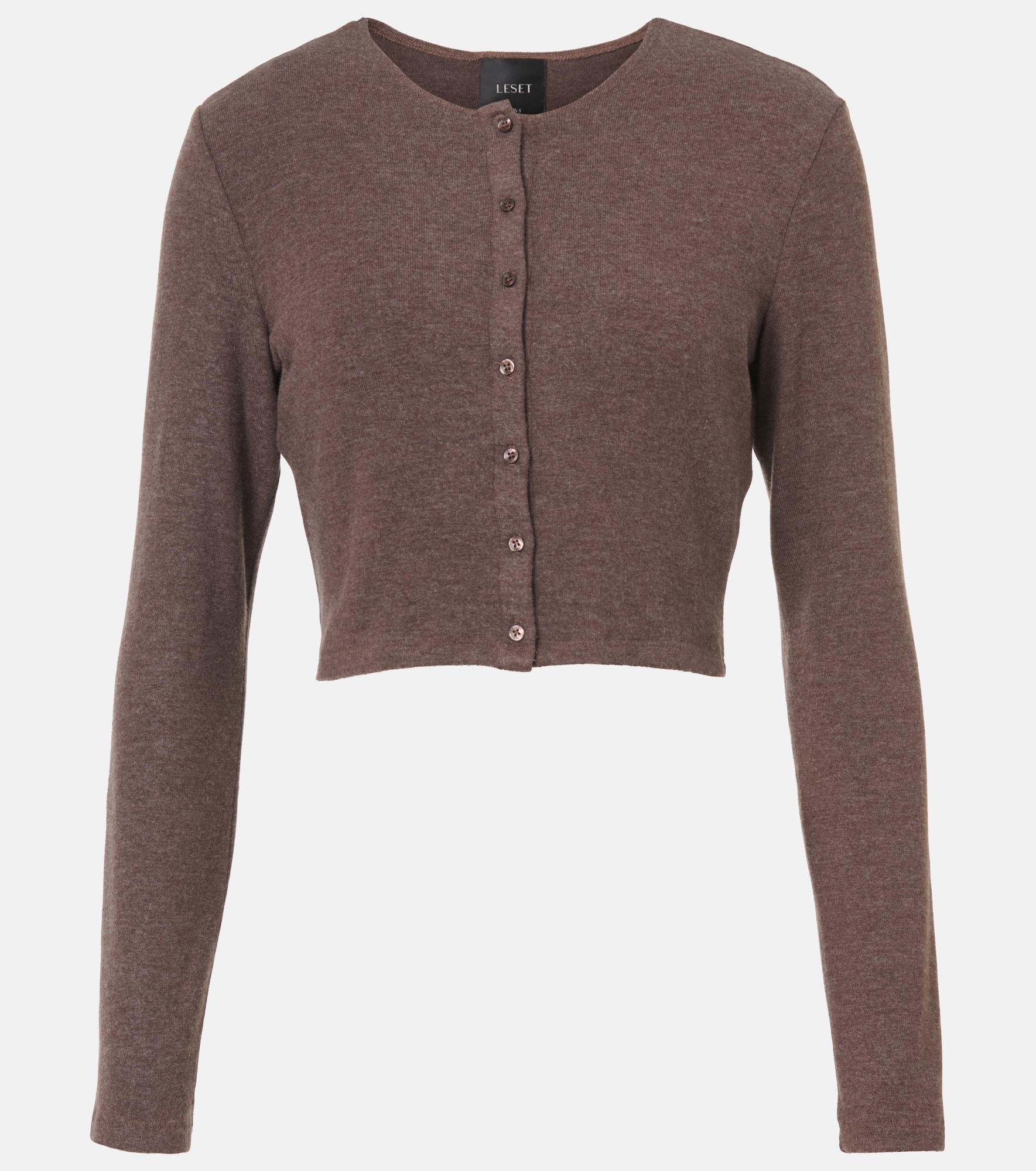Leset Lauren cropped jersey cardigan