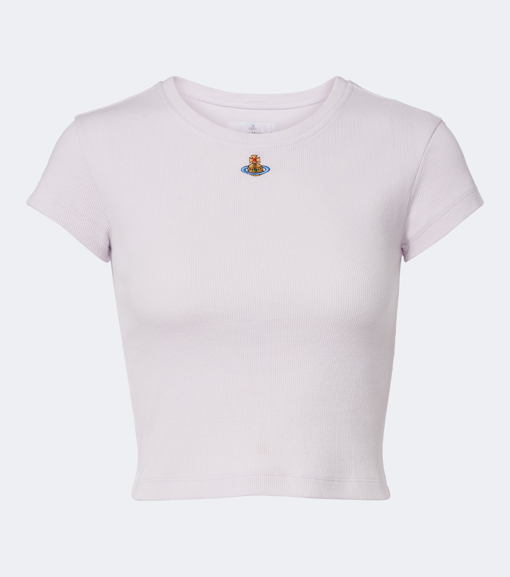Vivienne Westwood Peru cropped cotton-blend jersey T-shirt