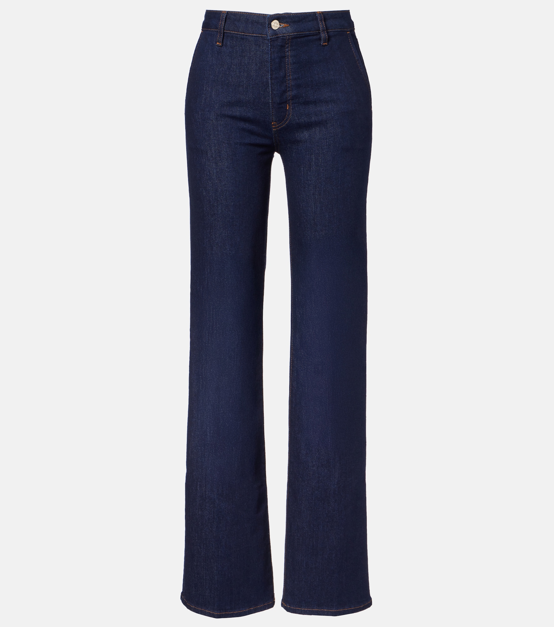Frame High-rise straight jeans
