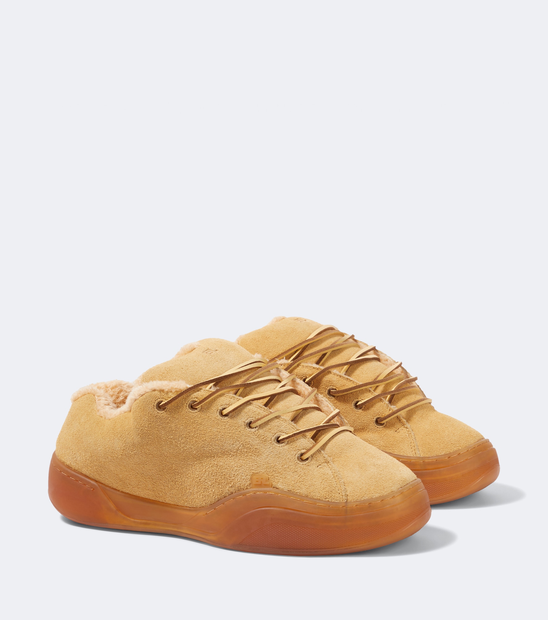 ERL Sand Vamp shearling-lined suede sneakers