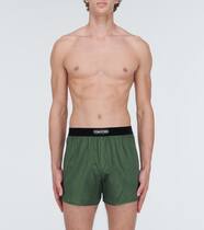 Logo silk-satin boxer shorts | Tom Ford