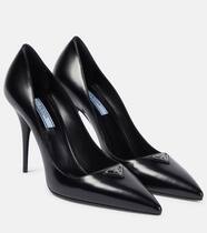 Brushed leather pumps | Prada