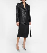 Metallic leather pumps | Prada