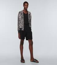 Leopard-print velour hoodie | Tom Ford