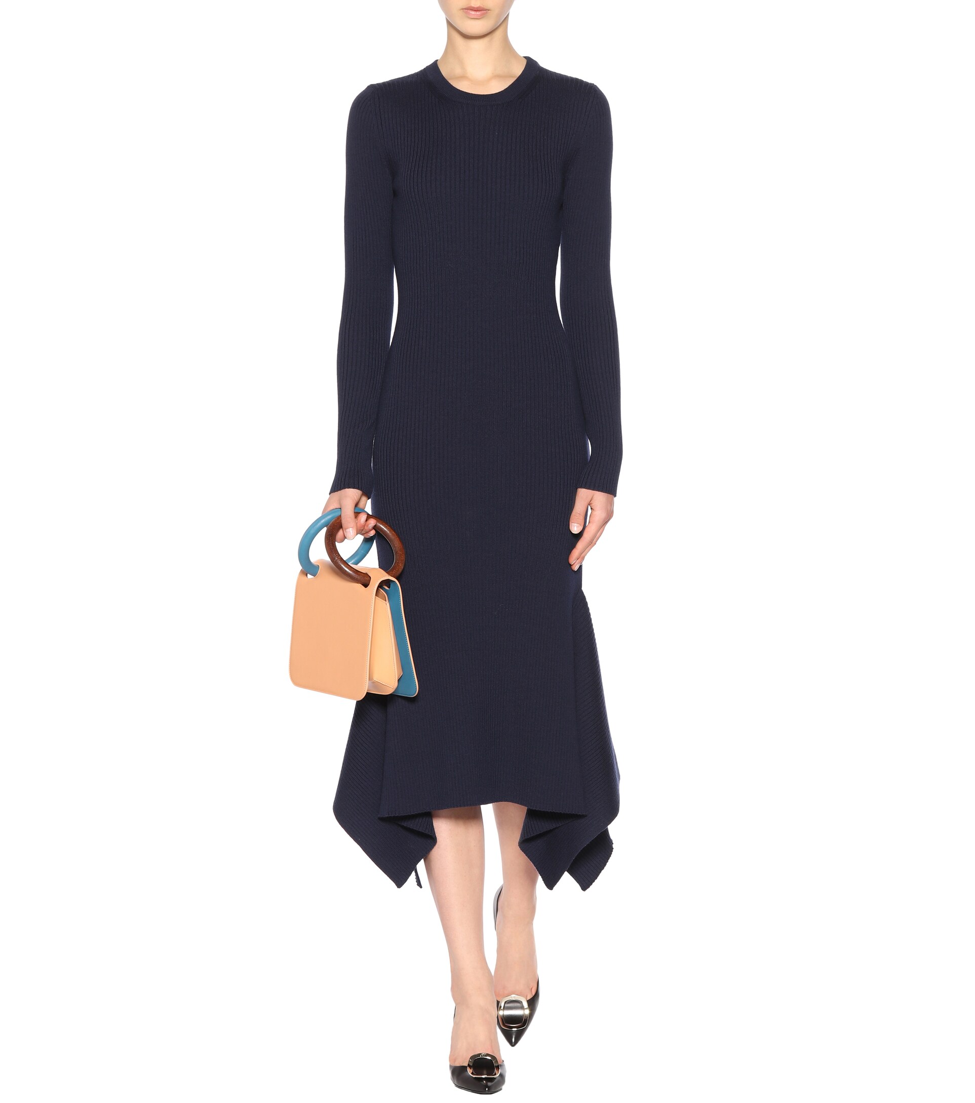 해외] ROGER VIVIER Dorsay Sexy Choc leather - Fioritto