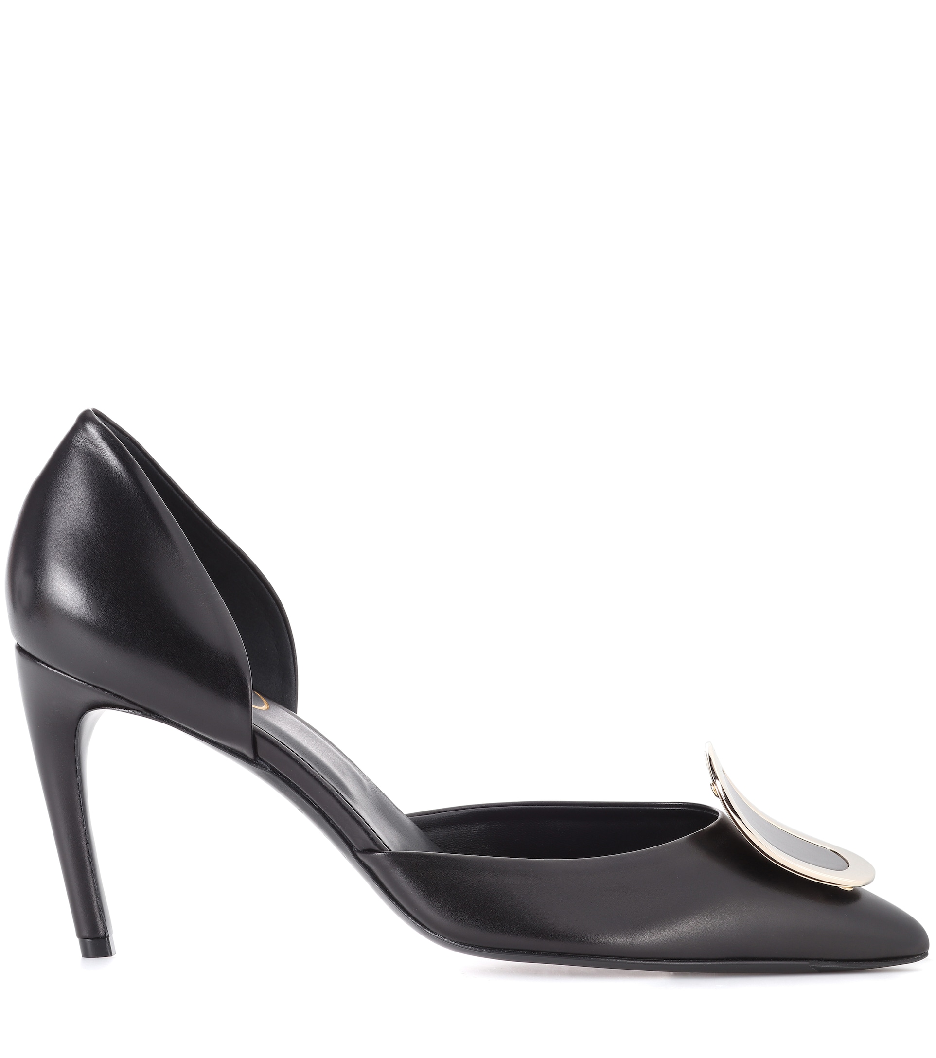 해외] ROGER VIVIER Dorsay Sexy Choc leather - Fioritto