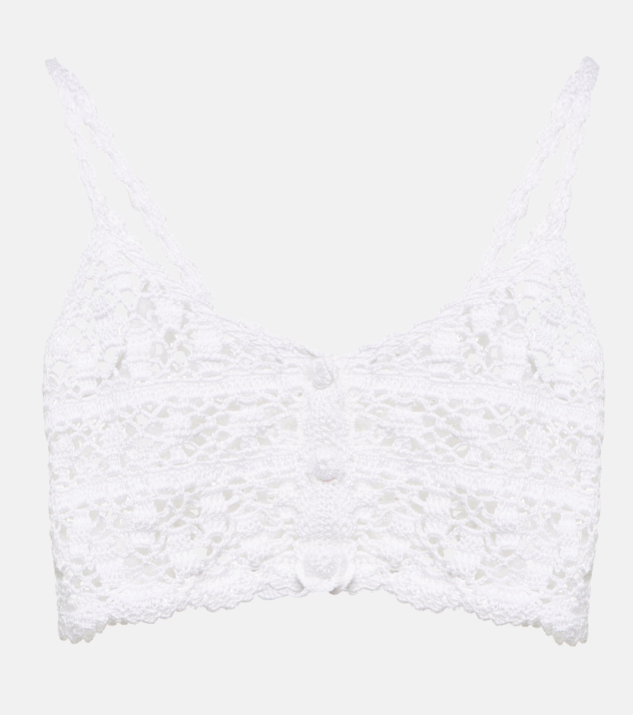 Anna Kosturova Anna Kosturova Bianca crochet crop top