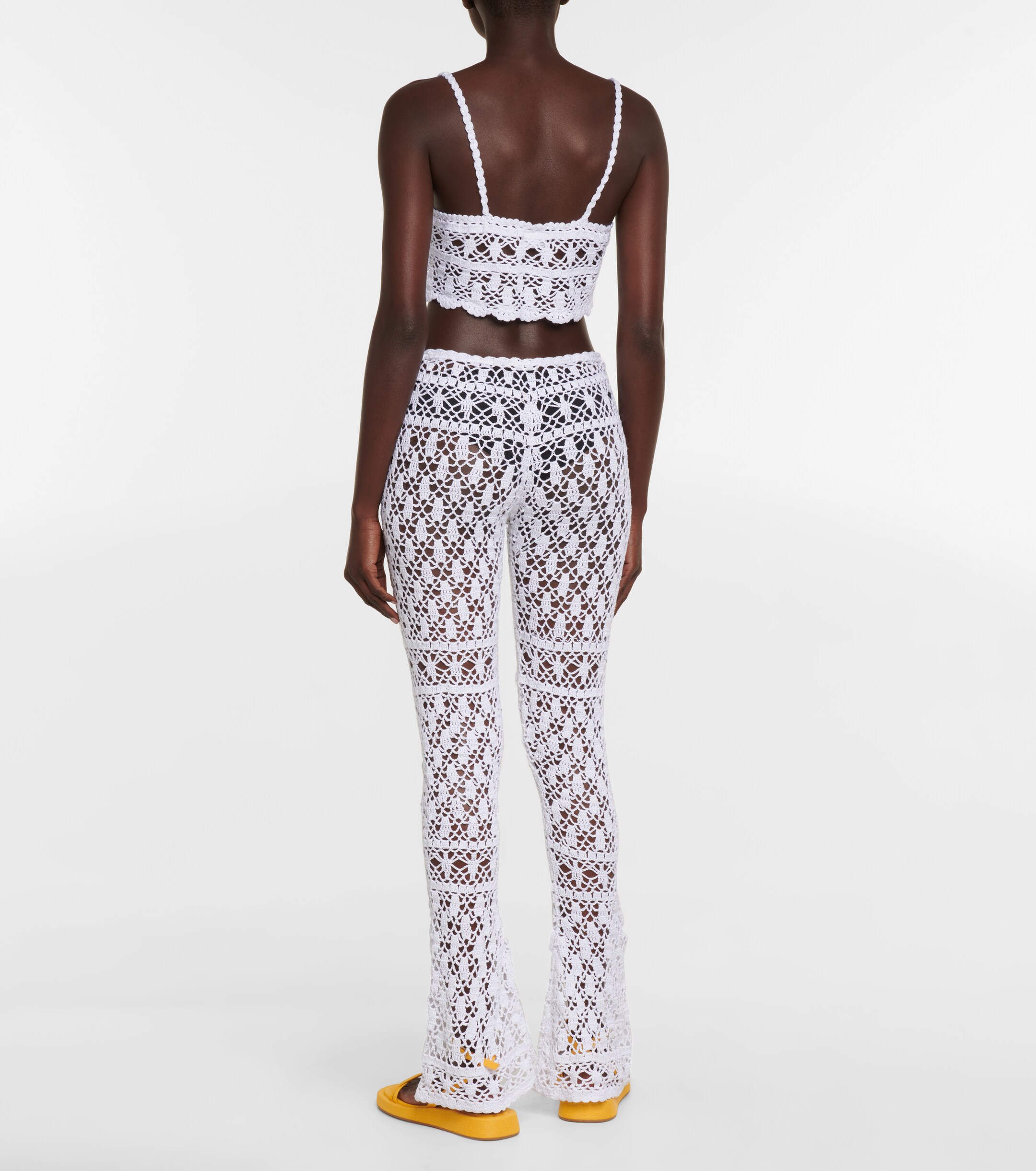 Anna Kosturova Anna Kosturova Bianca crochet crop top