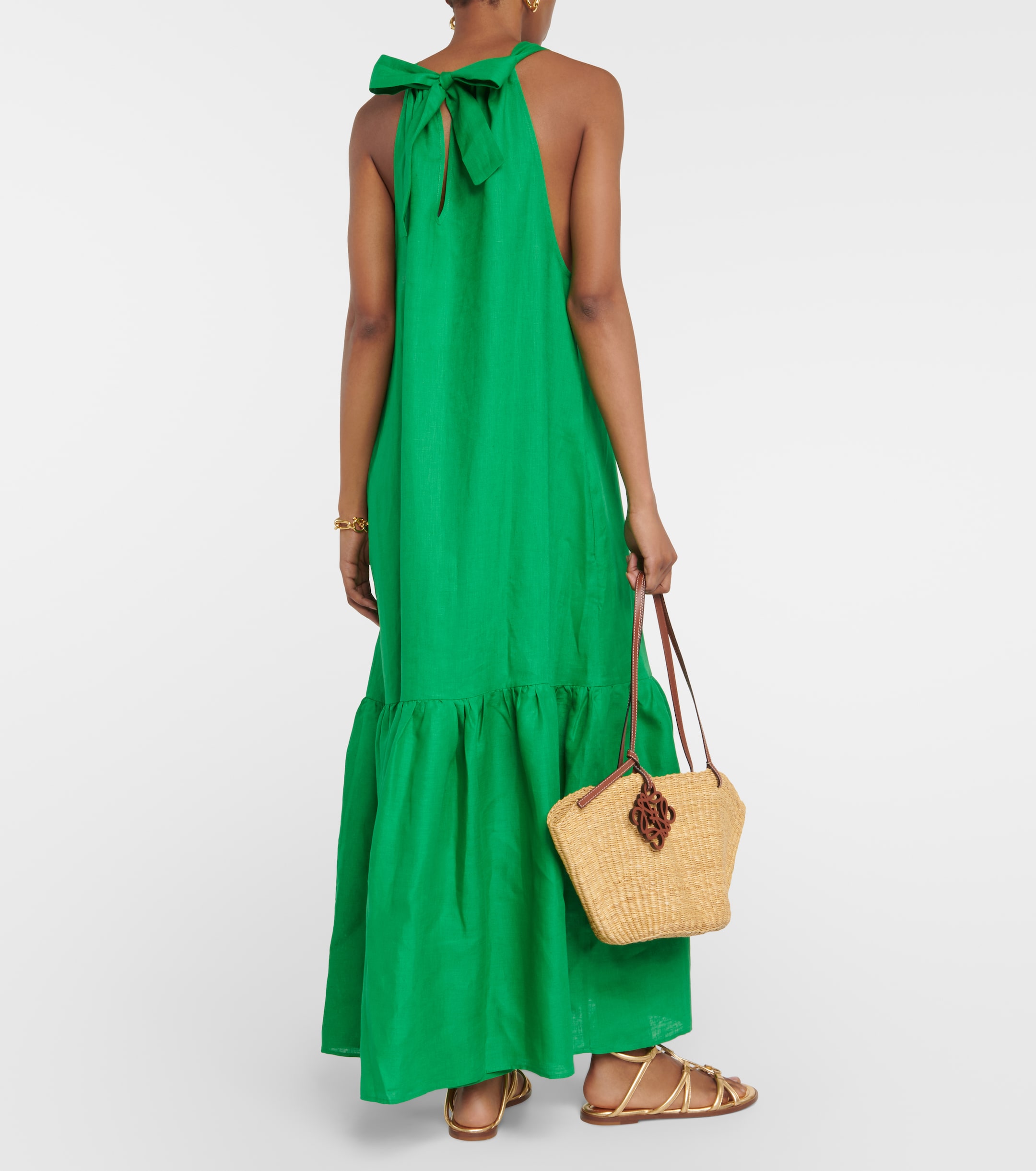 Asceno Ibiza linen maxi dress